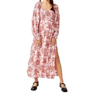 Free People Pink Midi Dress